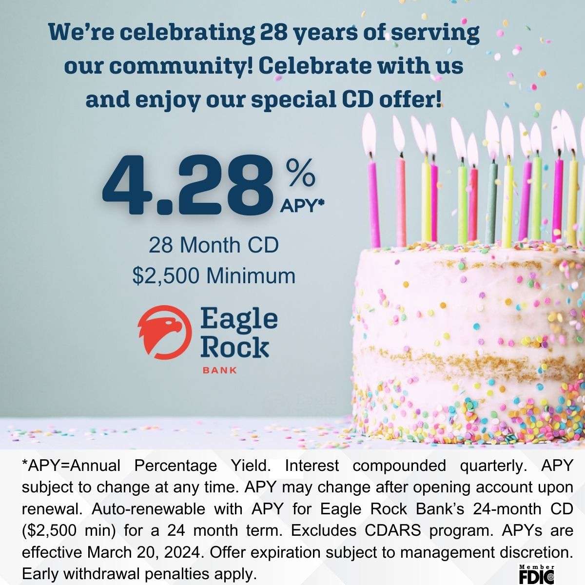 We're Celebrating 28 Years with a CD Special!